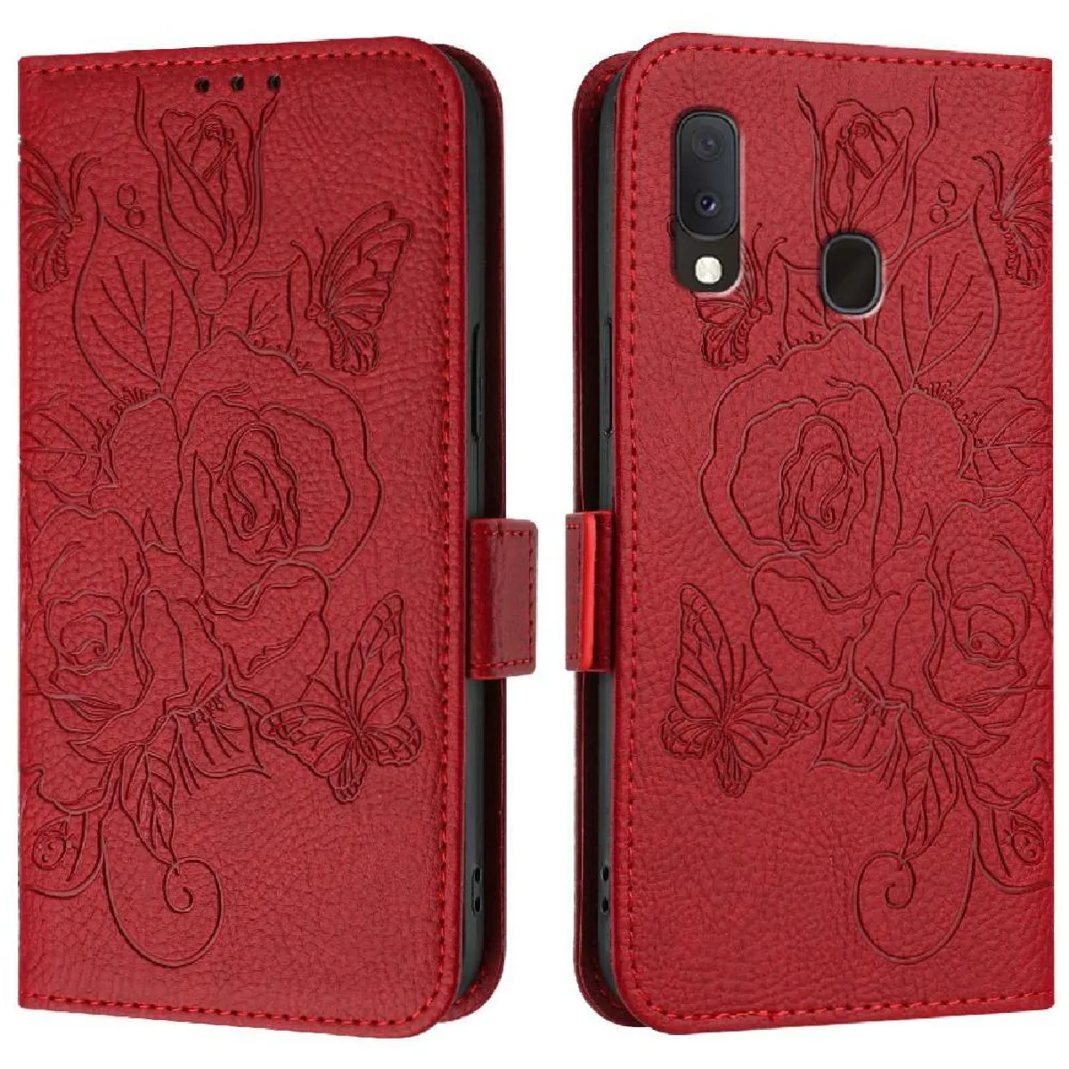 Générique Rouge Étui Portefeuille Foxdock Samsung Galaxy A10e