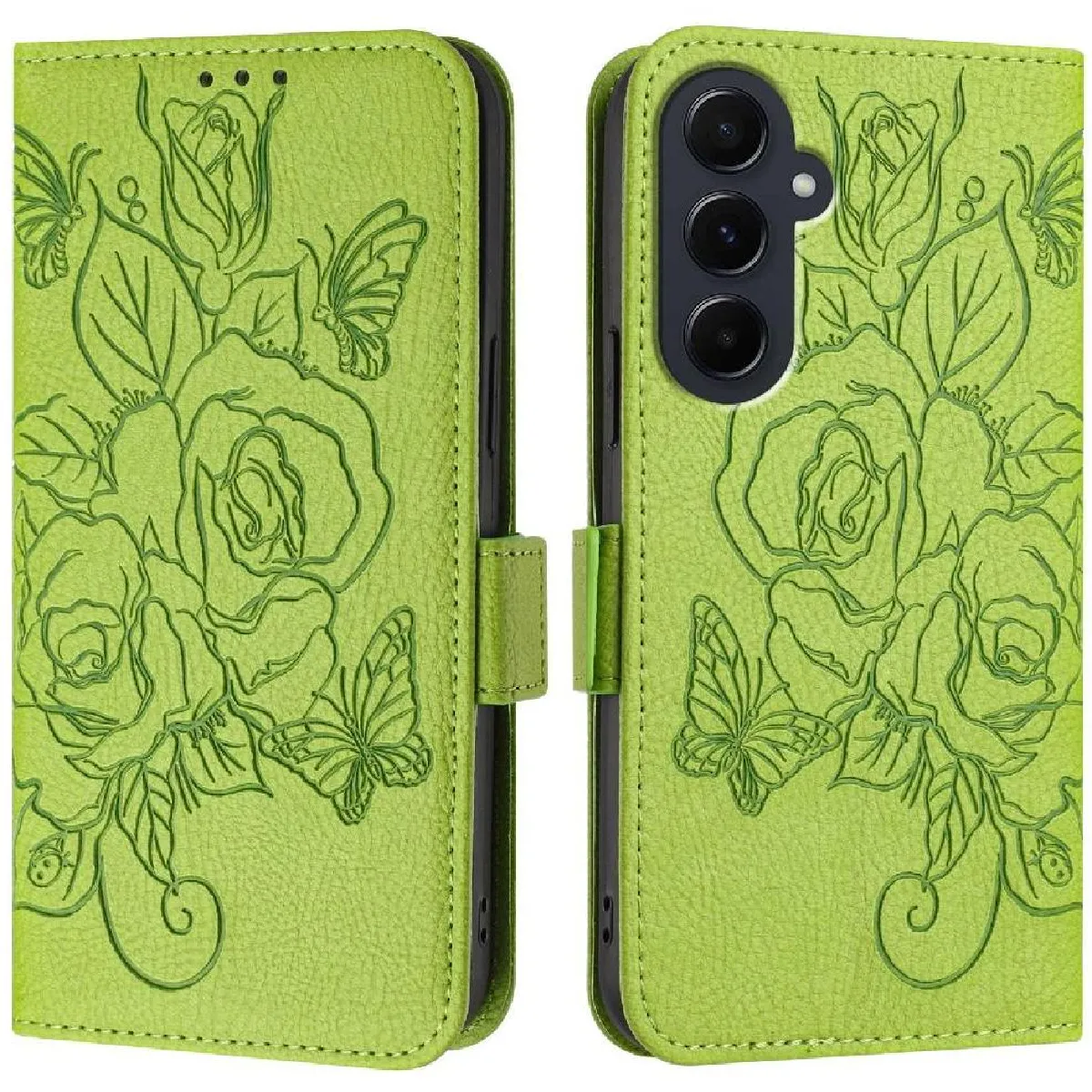 Générique Vert Coque Portefeuille Magnétique Samsung Galaxy A55