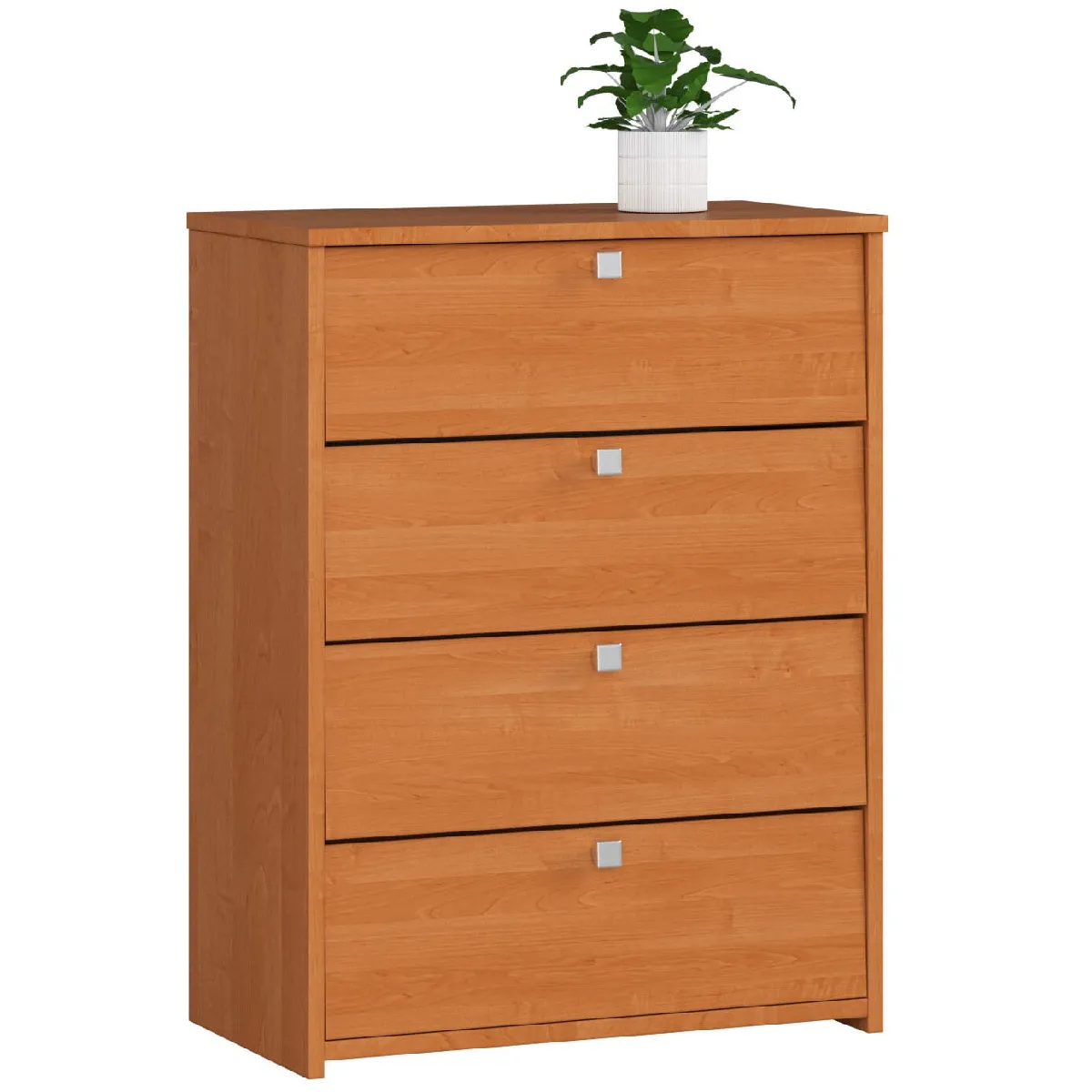 Akord Armoire À Chaussures Rubin 4 Portes Basculantes Aulne 66X36X85