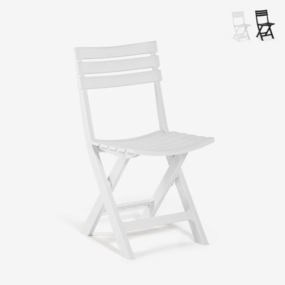 Ahd amazing home design Chaise de jardin pliante - Blanc Ahd amazing home design Chaise de jardin pliante - Blanc