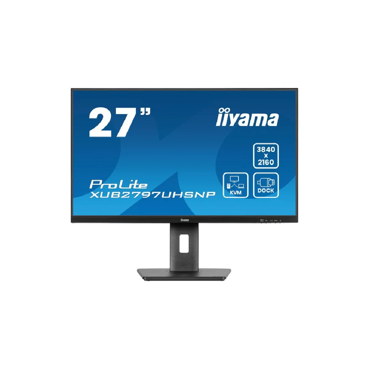 Iiyama Noir Mat Ecran Pc Prolite Xub2797uhsnp-B1 27" 4K Uhd - Image 3