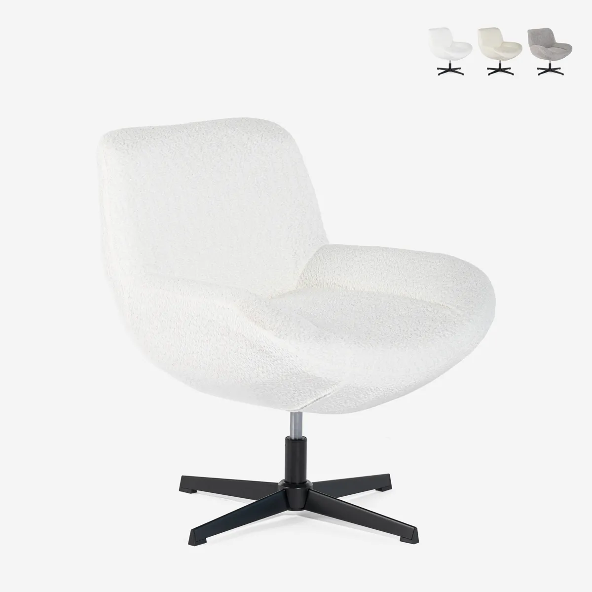 Fauteuil Lehm - Blanc Fauteuil Lehm - Blanc