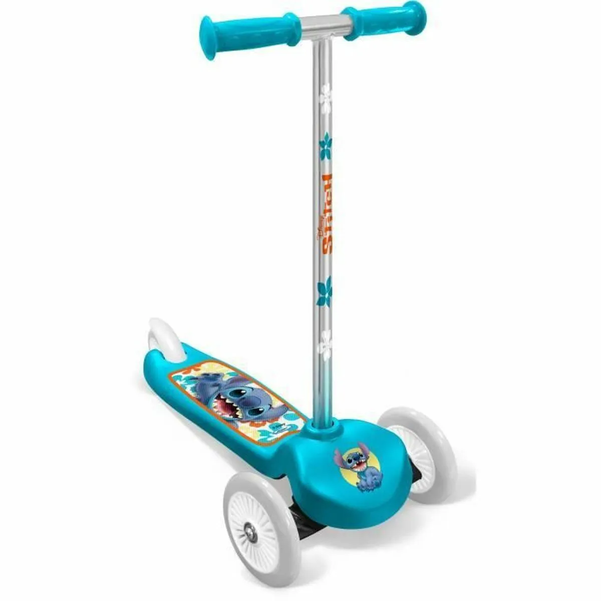 Trottinette DISNEY STITCH – 3 Roues, Plateau Antidérapant, Frein Arrière au Pied