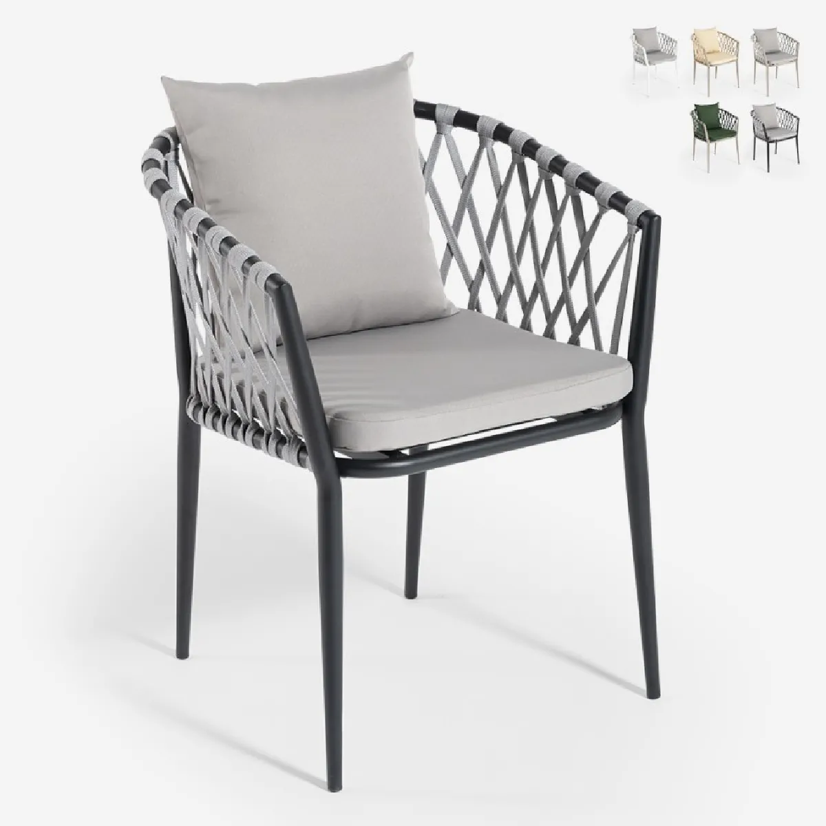 Ahd amazing home design chaise de jardin - Noir Ahd amazing home design chaise de jardin - Noir