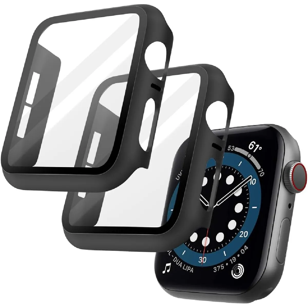 Little Boutik Coque Rigide pour Apple Watch 44mm Lot de 2
