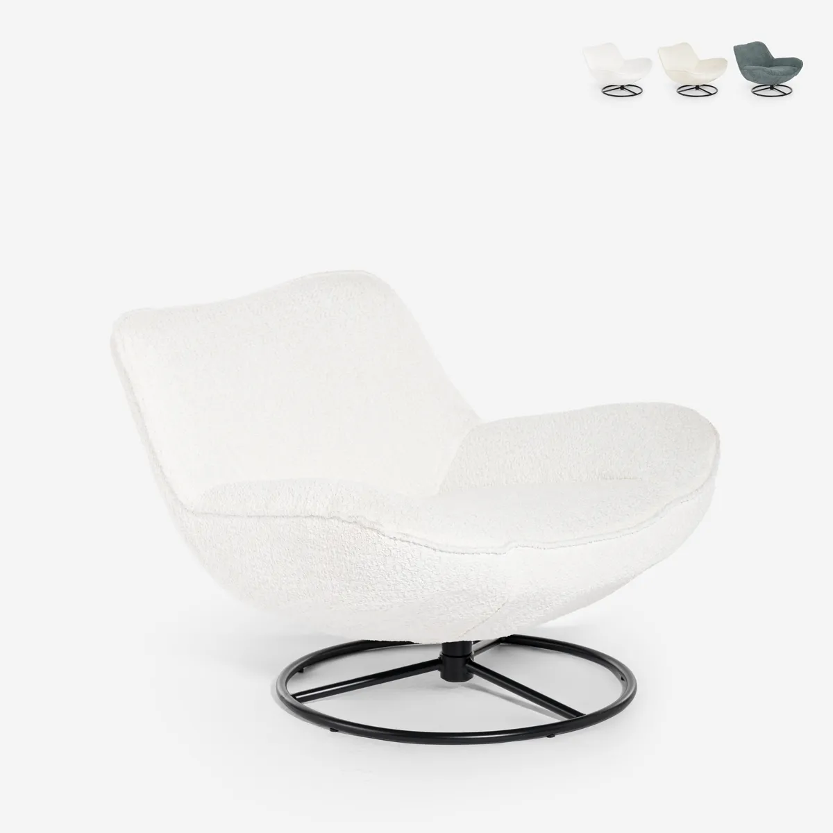 Fauteuil Konn - Blanc Fauteuil Konn - Blanc