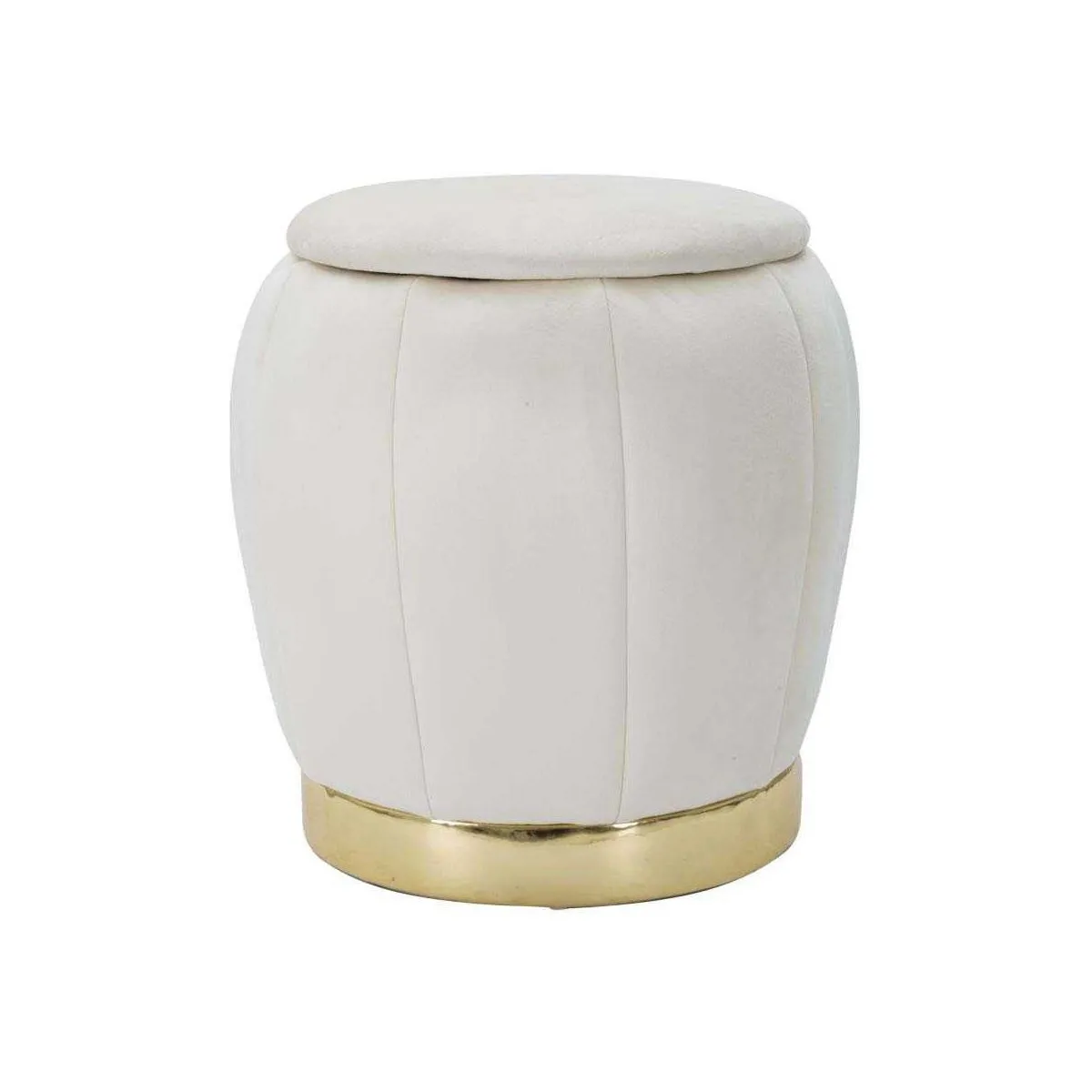 Mauro Ferretti Beige Pouf Avec Rangement Paris - Image 2