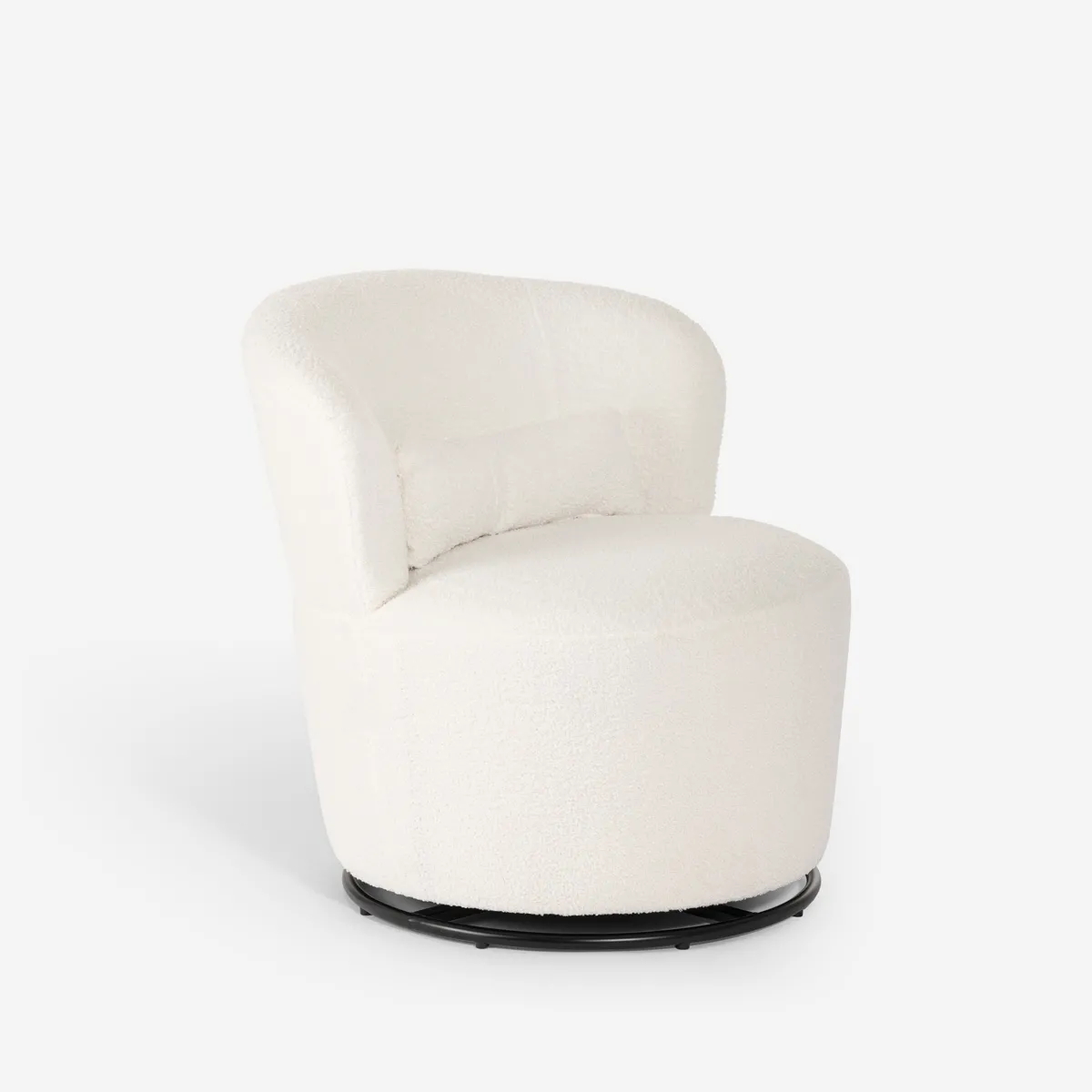 Ahd amazing home design Fauteuil pivotant moderne - Blanc Ahd amazing home design Fauteuil pivotant moderne - Blanc
