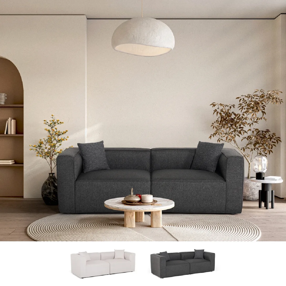 Modus Sofà Neko Canapé - Gris Foncé