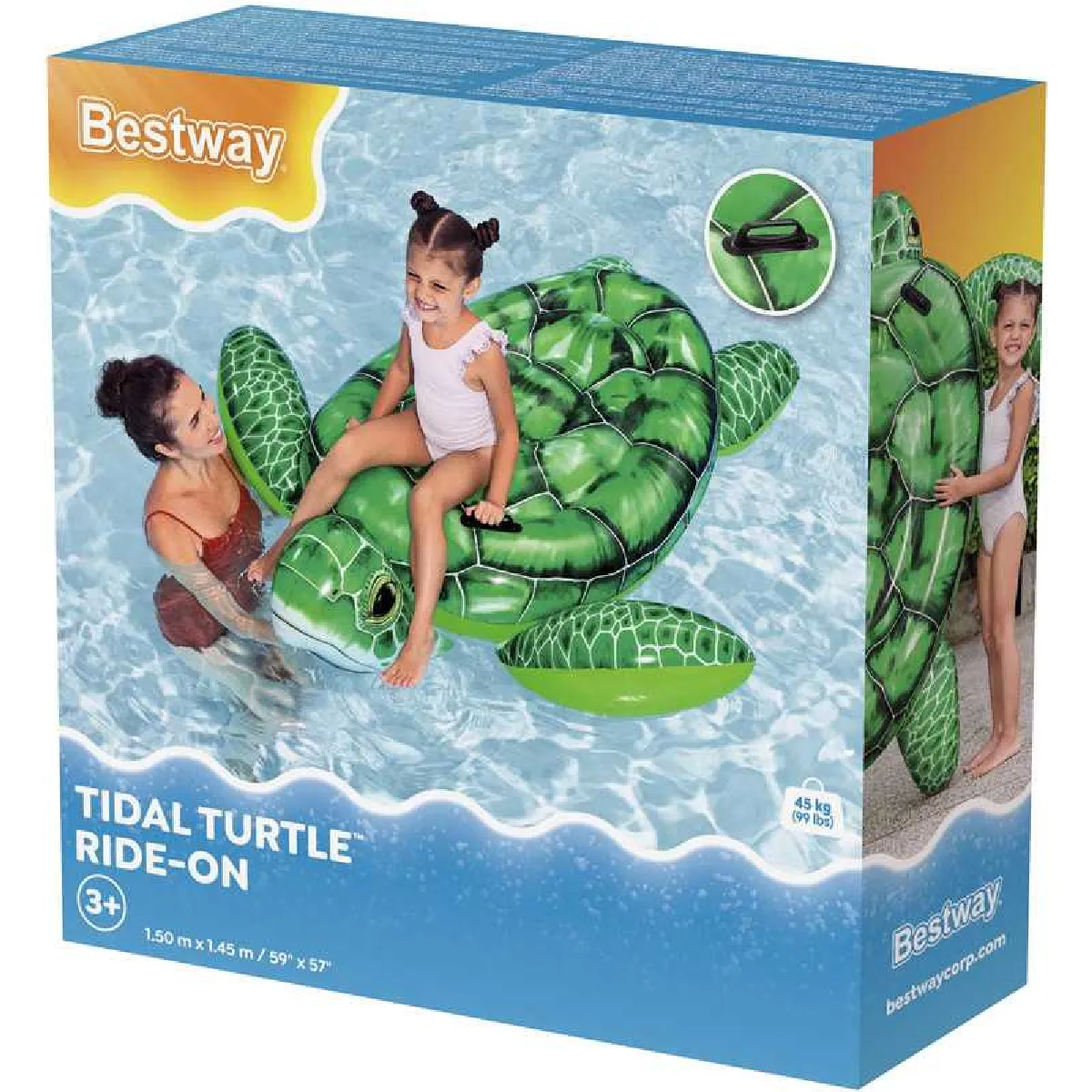 Bestway Tortue Gonflable avec Poignées