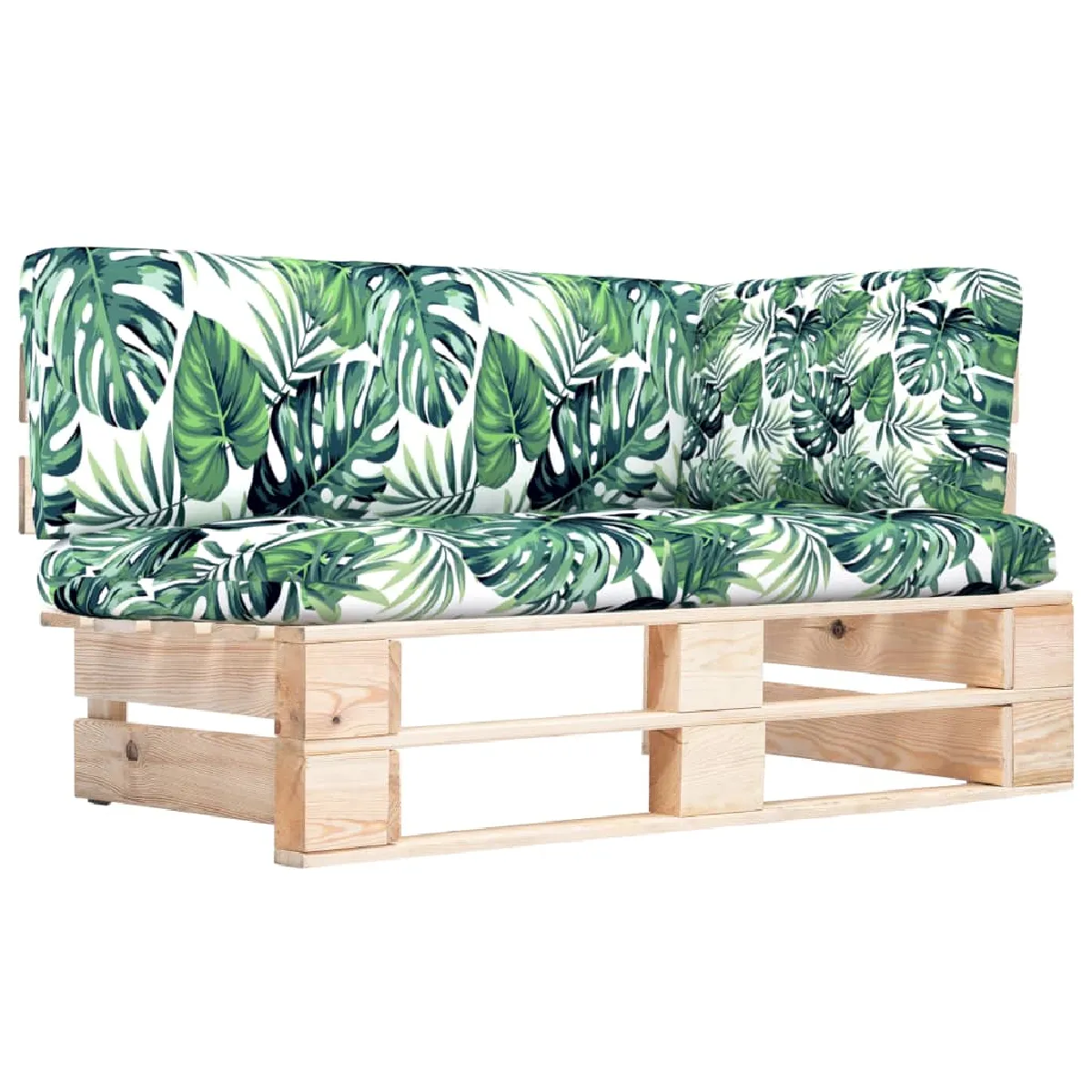 vidaXL Canapé d'Angle Palette de Jardin