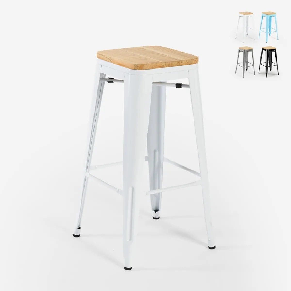 AHD Steel Up Wood - Blanc