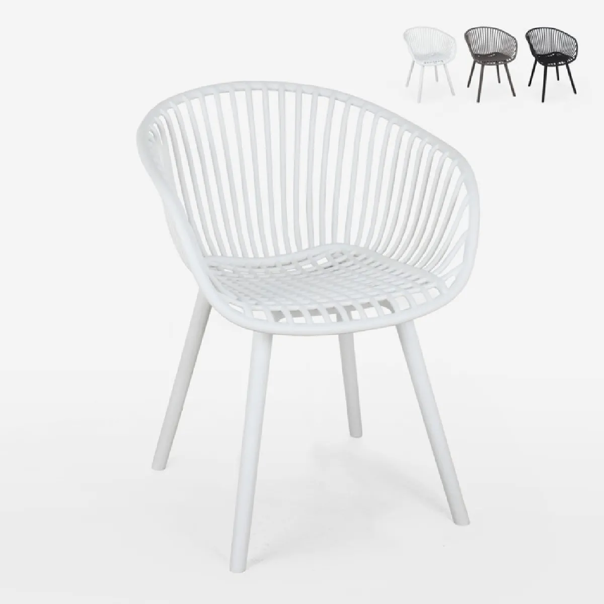 Ahd Amazing Home Design Chaise Philis - Blanc Ahd Amazing Home Design Chaise Philis - Blanc