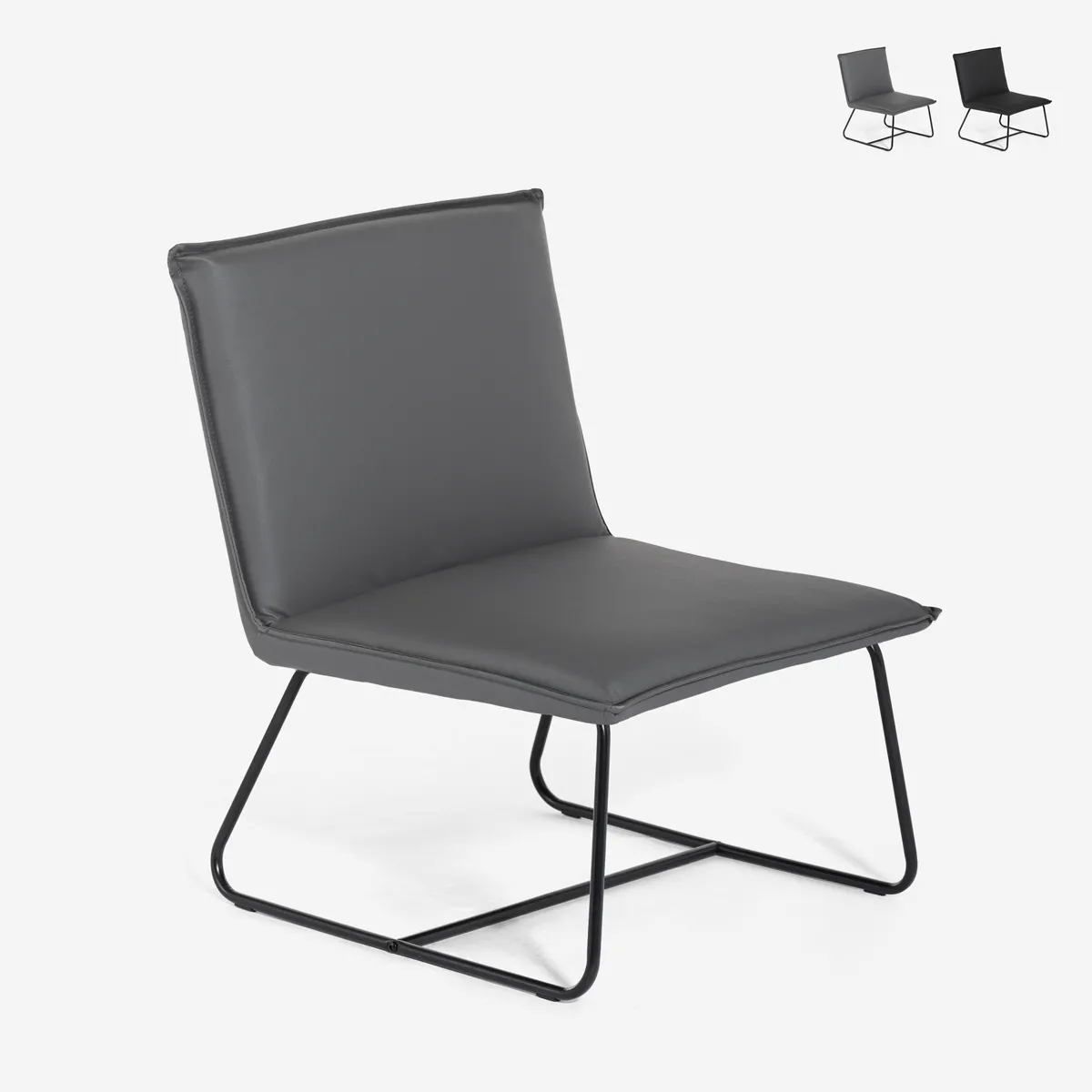 Fauteuil moderne Lova - Gris Fauteuil moderne Lova - Gris
