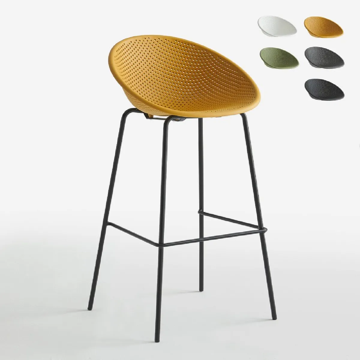 Ahd amazing home design tabouret de bar Flaund - Jaune Ahd amazing home design tabouret de bar Flaund - Jaune