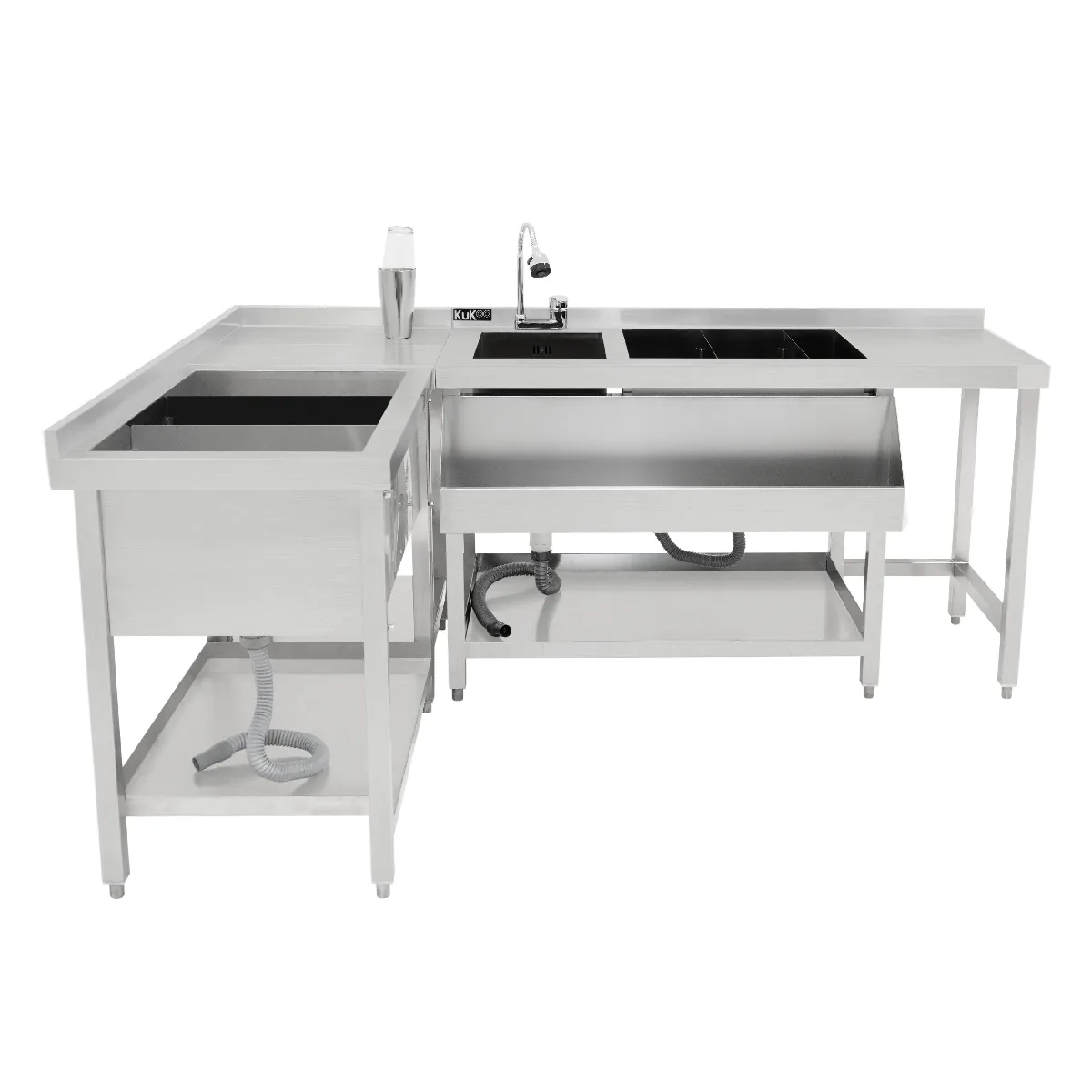 Monstershop Meuble bar cocktail - Argent