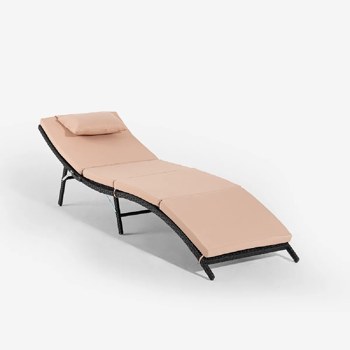 Beach and garden design Chaise longue Tenerife - Noir Beach and garden design Chaise longue Tenerife - Noir