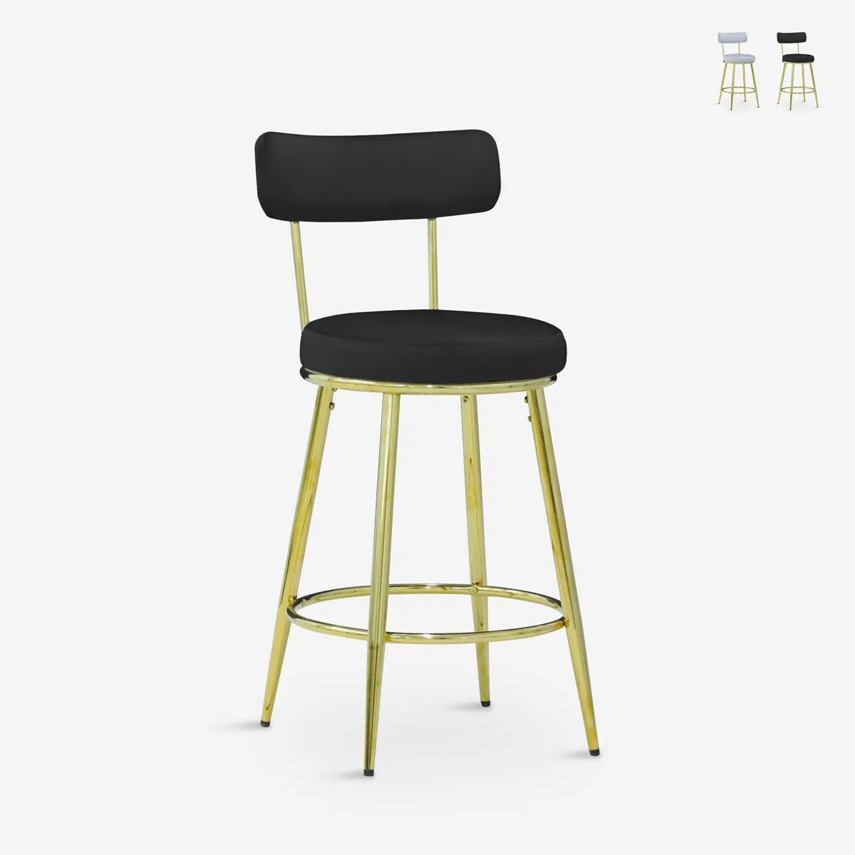 Ahd amazing home design tabouret de bar Kraven - Gris Ahd amazing home design tabouret de bar Kraven - Gris