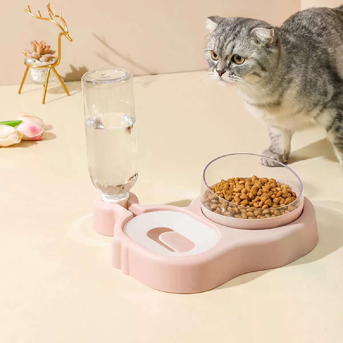 Meilleurs prix pour Distributeur de nourriture Anti-renversement, support surélevé, bols à vaisselle, fournitures pour animaux de compagnie