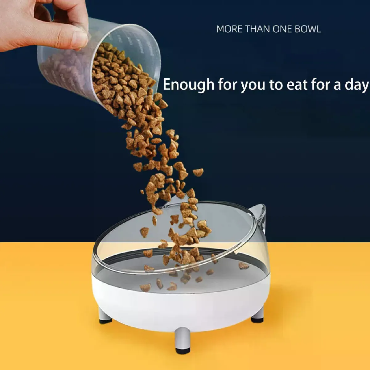 Meilleurs prix pour Bol en acier inoxydable pour chat et chien, protection du cou, mangeoire antidérapante pour chiot et chat surélevé, fournitures pour animaux de compagnie