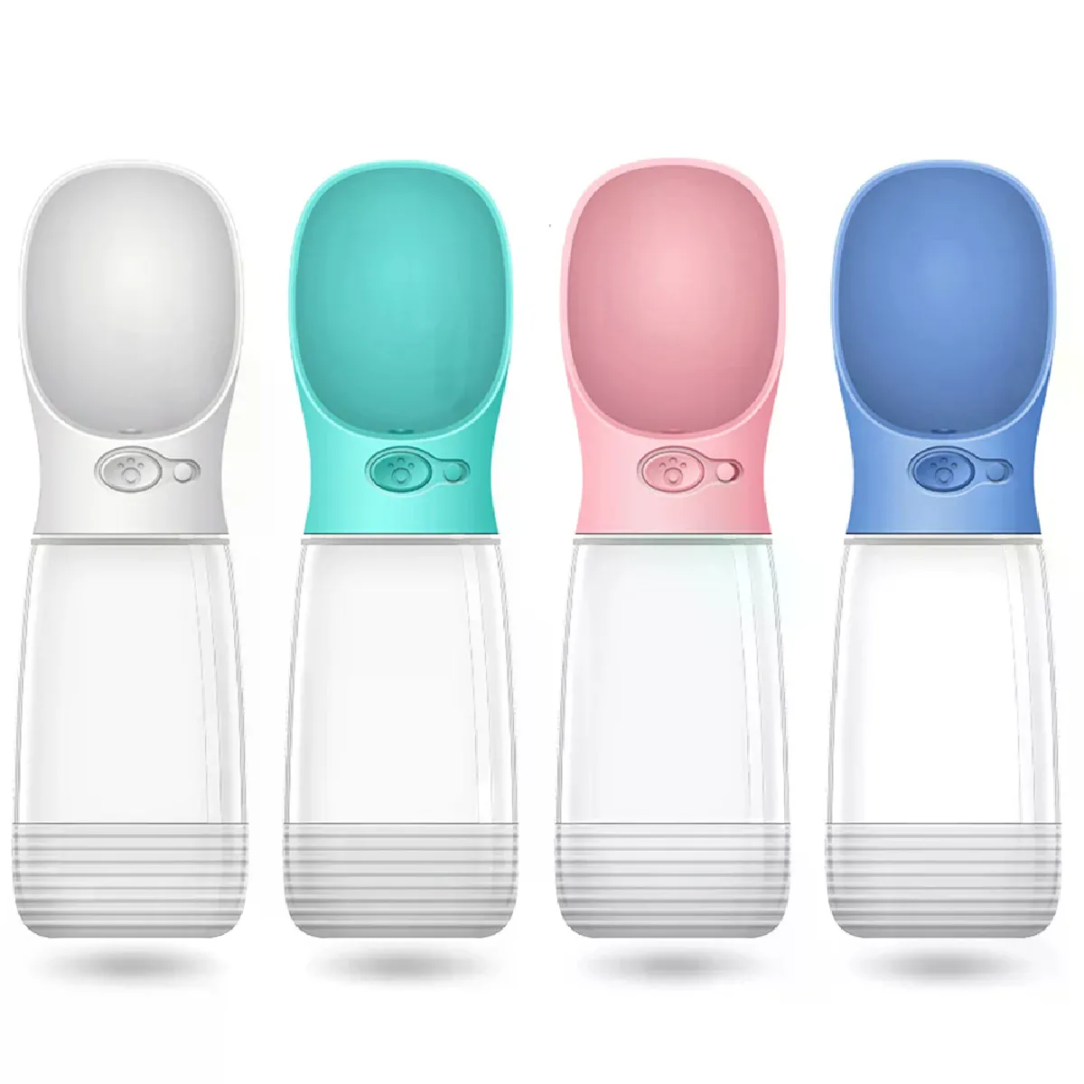 Meilleurs prix pour Bouteille d'eau pour animaux de compagnie - 380ml - Vert/Rose/Blanc/Bleu