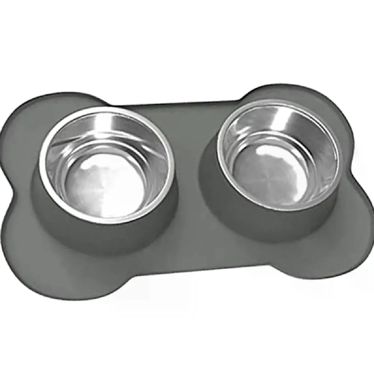 Lot De 2 Gamelles Inox + Tapis Silicone Pour Distributeur Automatique Chat/chien – SUS 304 – Garde La Nourriture Fraîche - 8