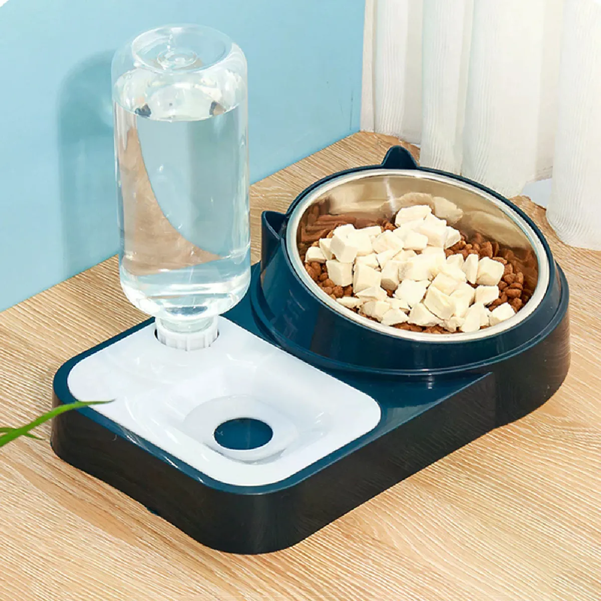 Meilleurs prix pour Distributeur de nourriture et d'eau pour chats et chiens, Double bol pour protéger la colonne cervicale