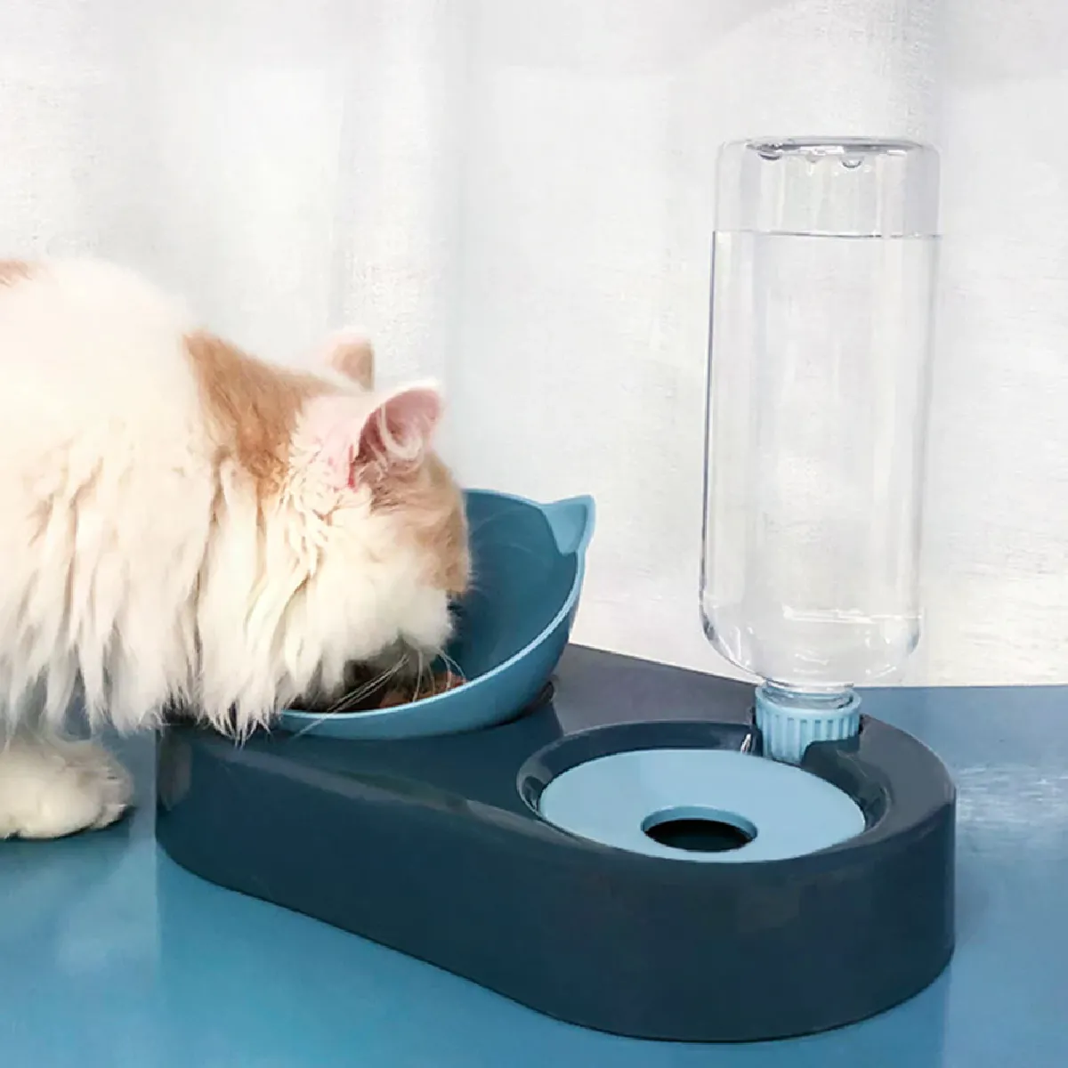 Meilleurs prix pour Bol d'alimentation automatique 2 en 1 pour animaux de compagnie, fontaine d'eau à boire pour chien, chat, chaton, chiot