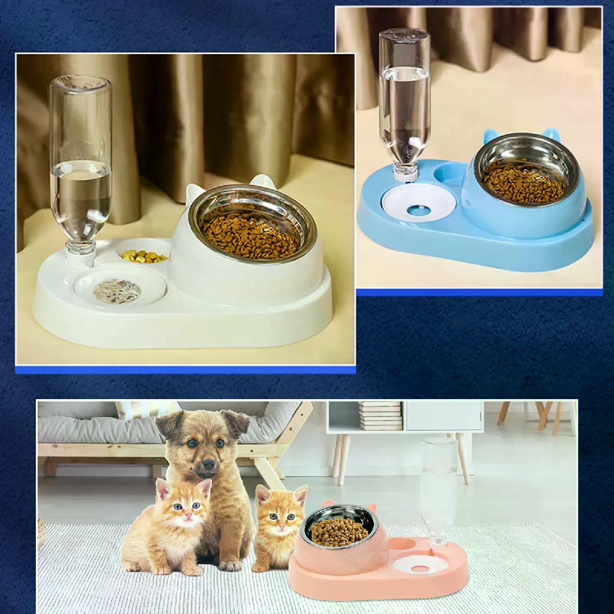 Meilleurs prix pour Ensemble de bols avec distributeur d'eau intégré