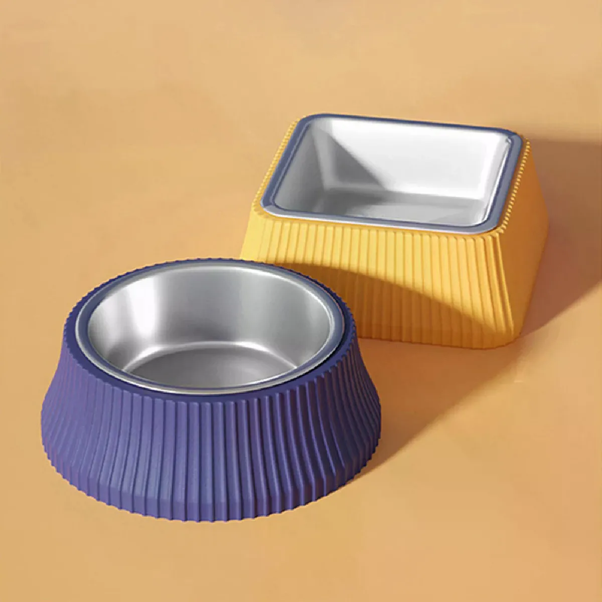 Comparer les prix de Bol d'alimentation pour animaux domestiques, Anti-renversement, fournitures détachables pour chats et chiens, en acier inoxydable, mangeoires automatiques pour chiens