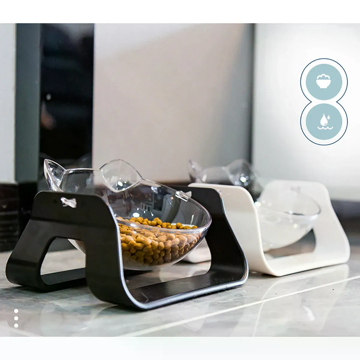 Meilleurs prix pour Bol d'alimentation simple/double - 15° protection cervicale