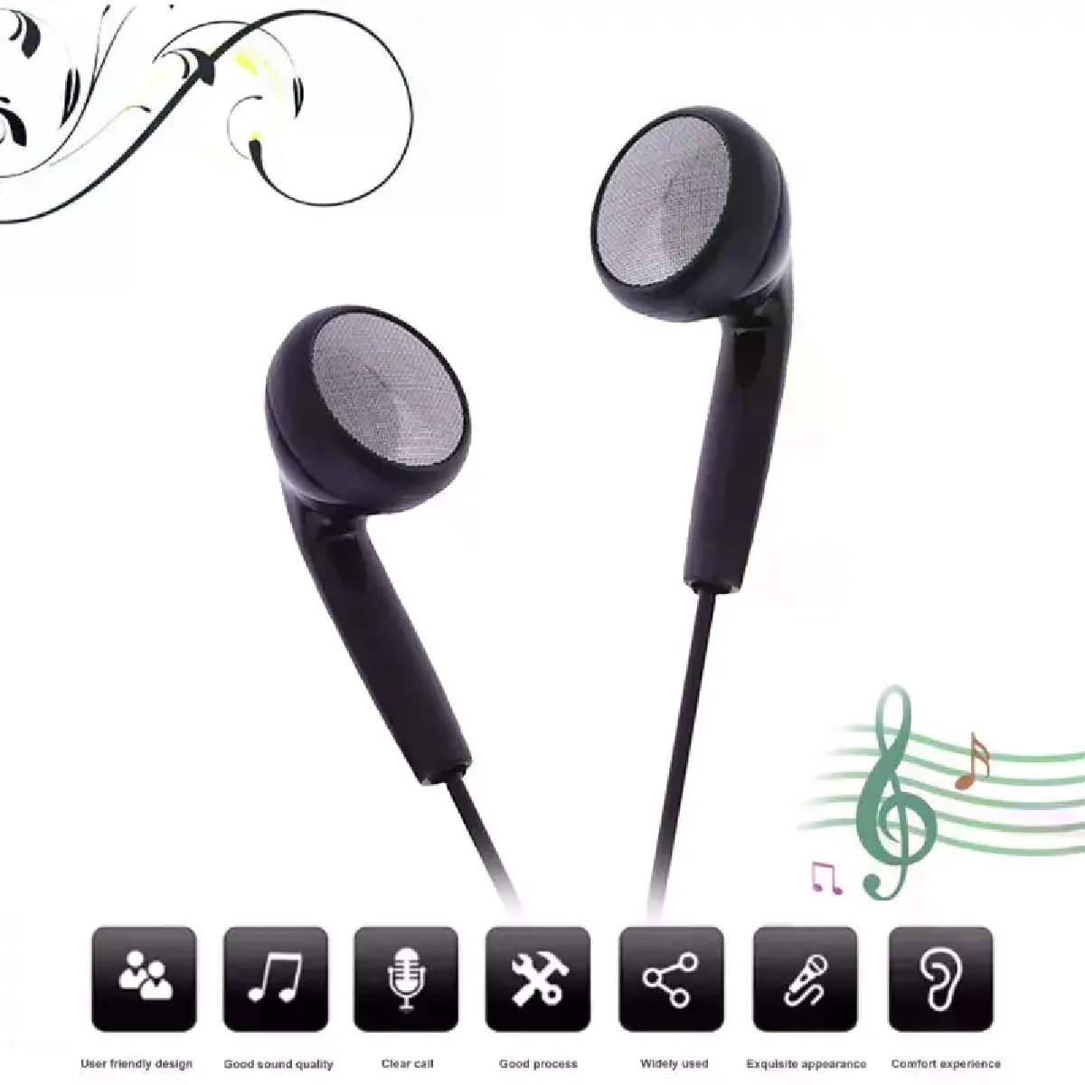 Écouteurs intra auriculaires - vue 3