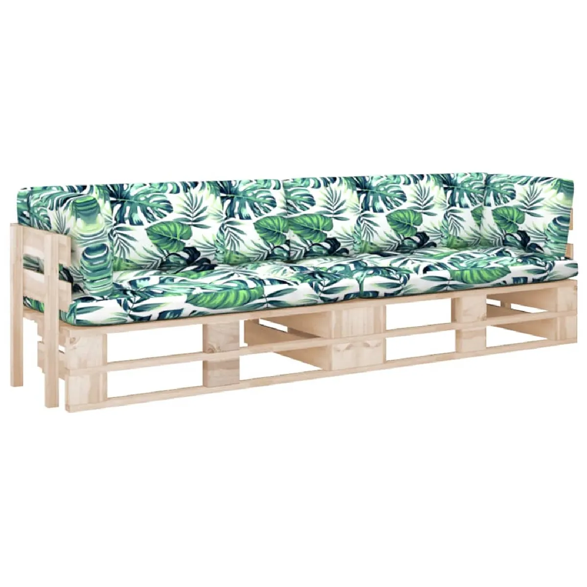 vidaXL Canapé palette 2 places Bois de pin