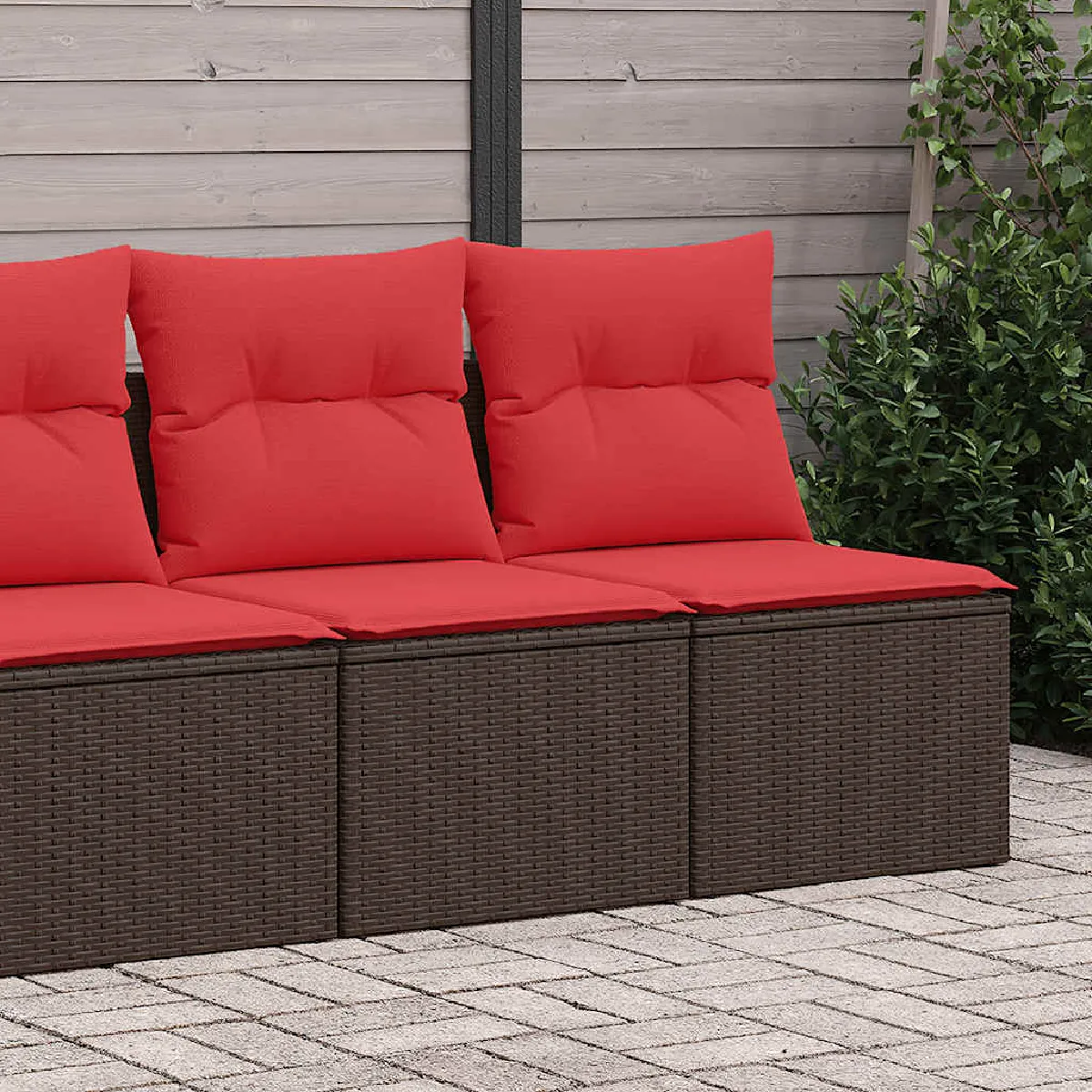 vidaXL Salon de jardin 2 pcs Résine tressée - vue 7