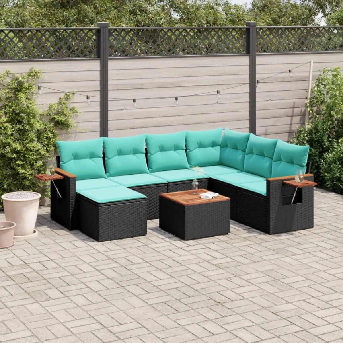 Salon de jardin VIDAXL 8 pcs - vue 5
