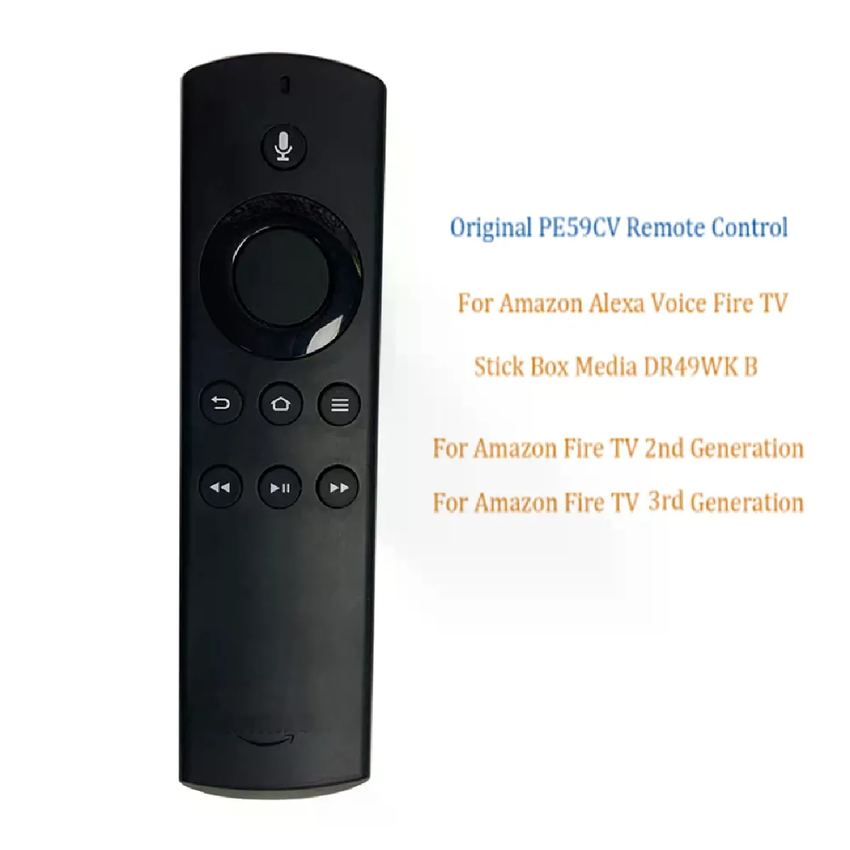 Générique Télécommande Pe59cv Pour Amazon Fire Alexa Tv