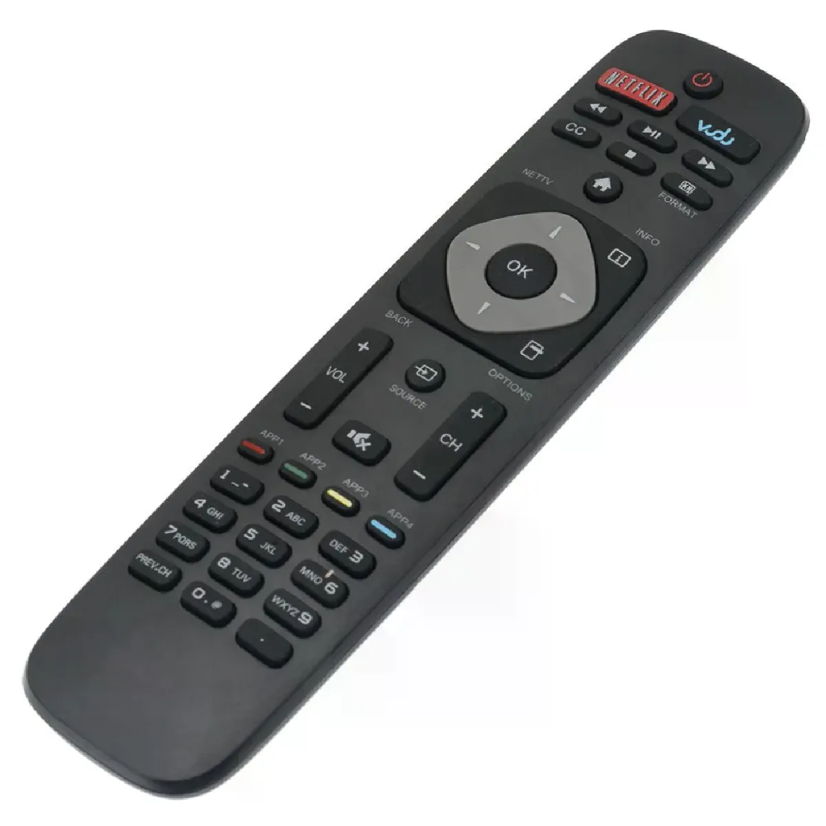 Générique Noir Télécommande Tv De Remplacement Pour Philips