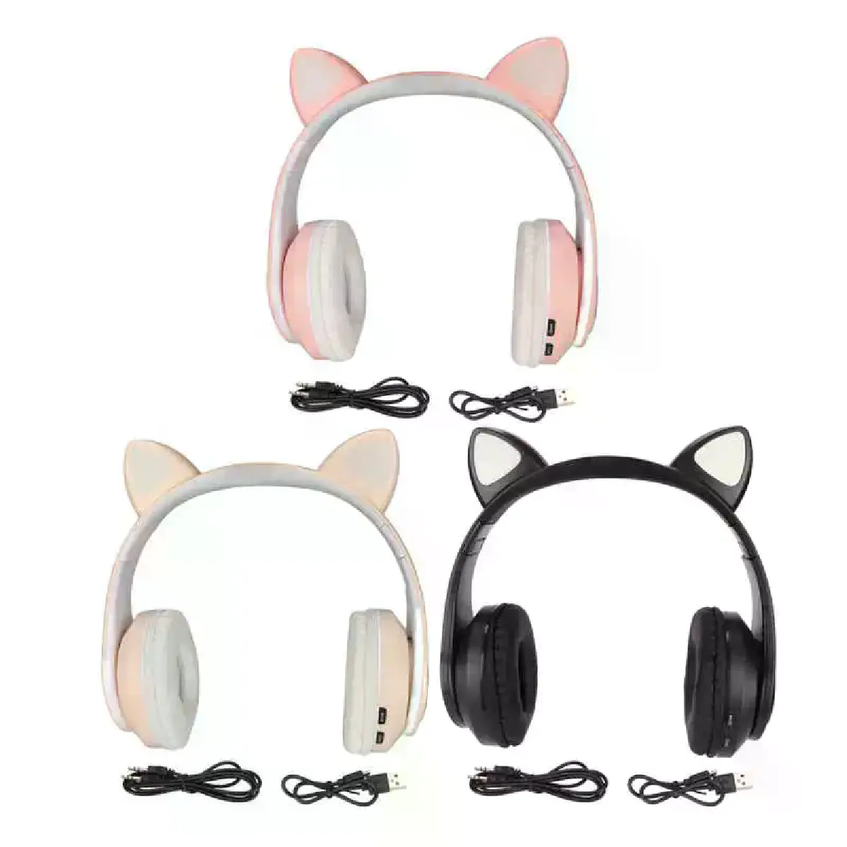 Casque Bluetooth oreilles de chat - vue 8