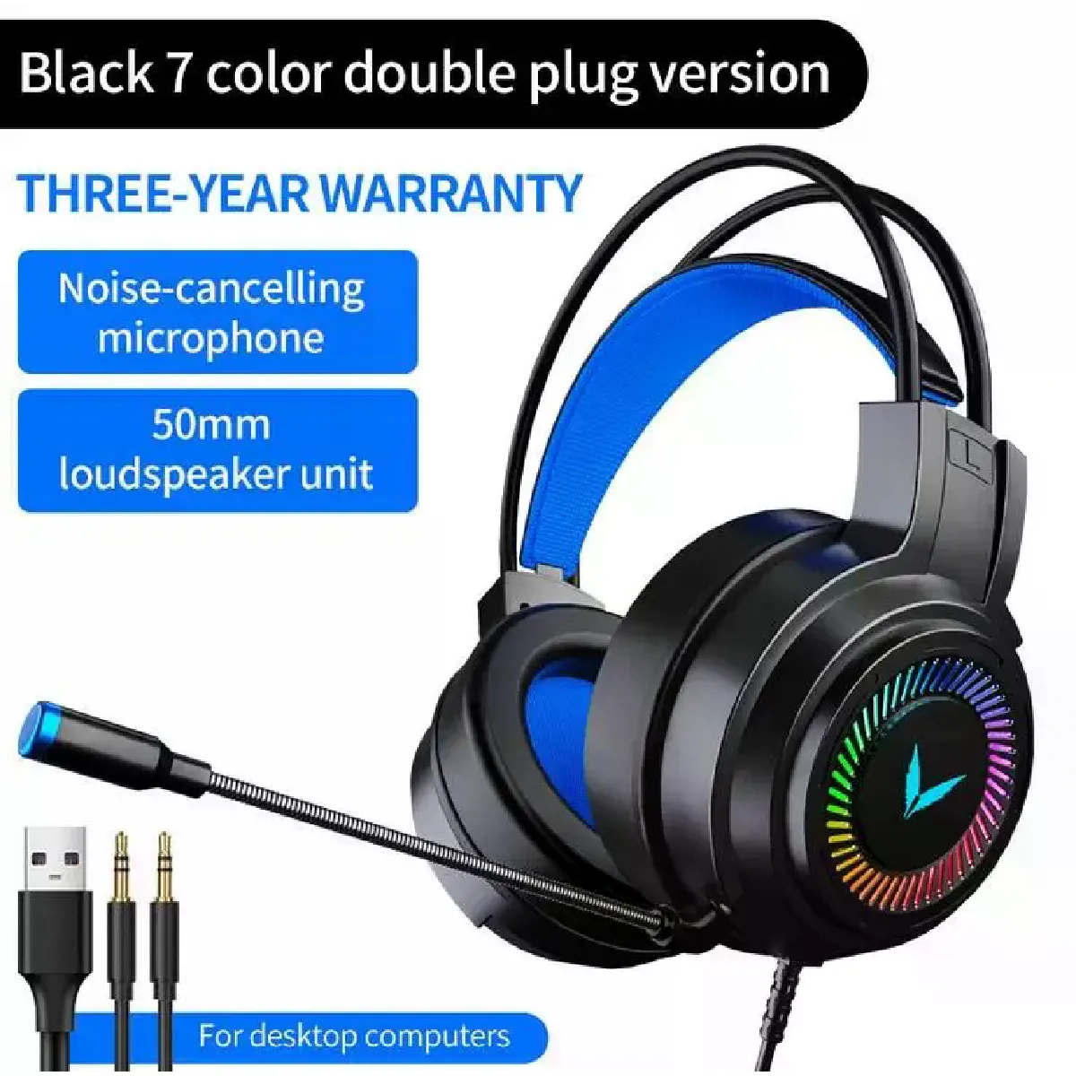 Casque de jeu filaire - vue 6