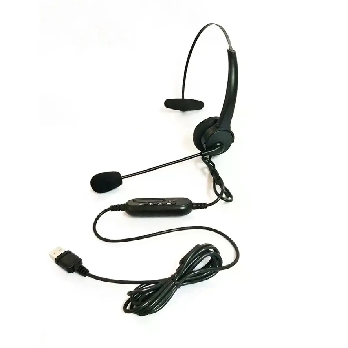 Générique Noir Casque Usb Avec Micro