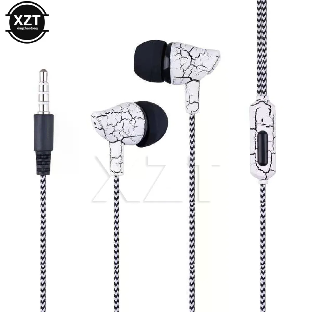 Générique Noir Écouteurs Filaires Jack 3.5Mm