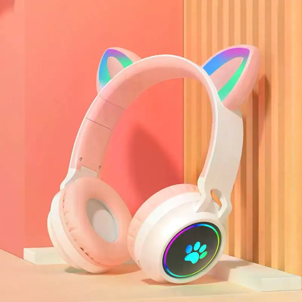 Casque Bluetooth oreilles de chat - vue 10