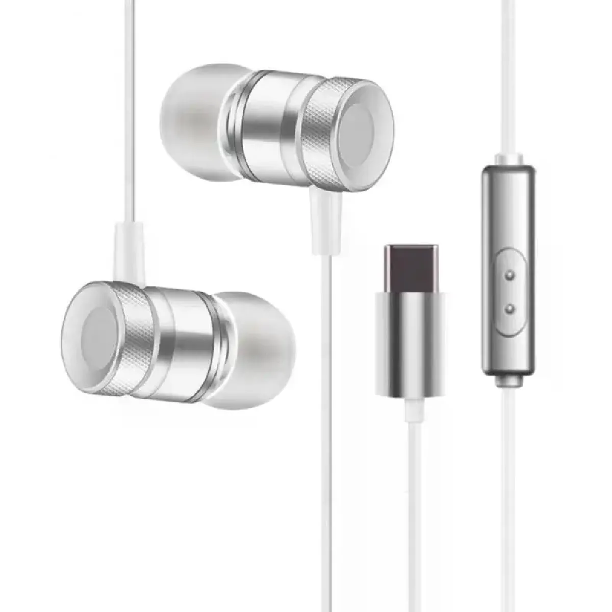 Générique Noir Écouteurs Filaires Usb-C