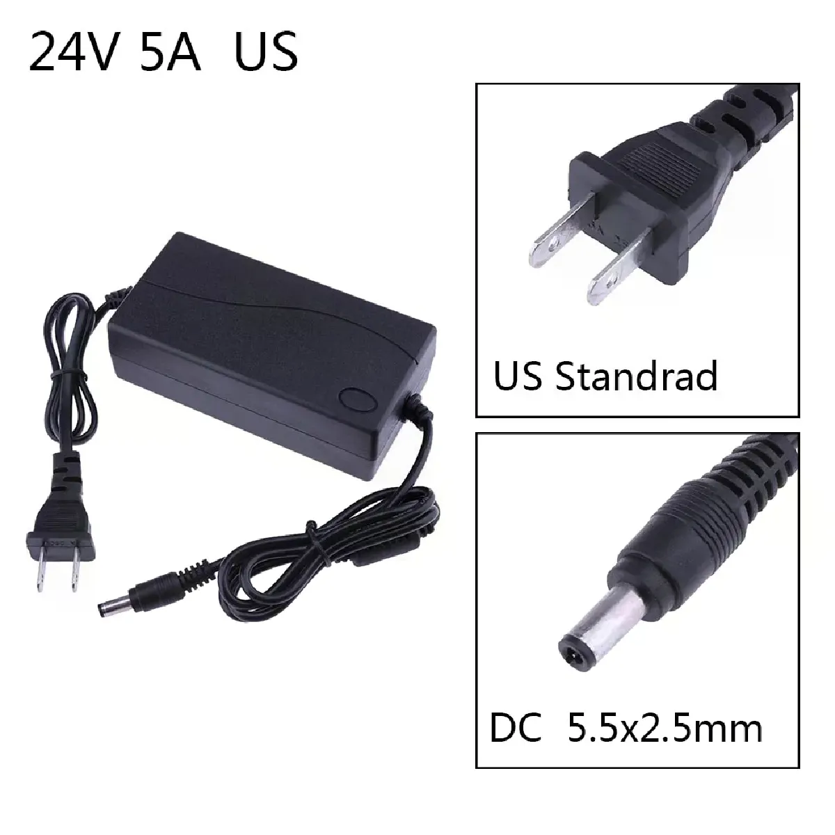 Générique Adaptateur D'alimentation 24V 5A Pour Leds