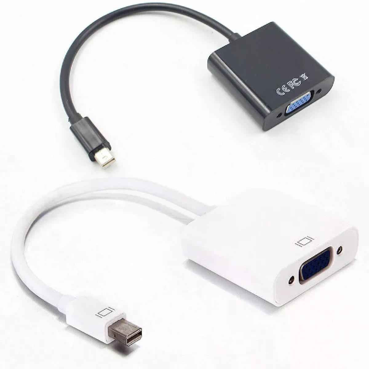 Générique Blanc Adaptateur Vidéo Mini Dp Vers Vga 1080P