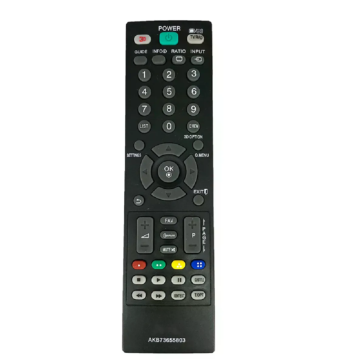 Télécommande TV remplacement LG