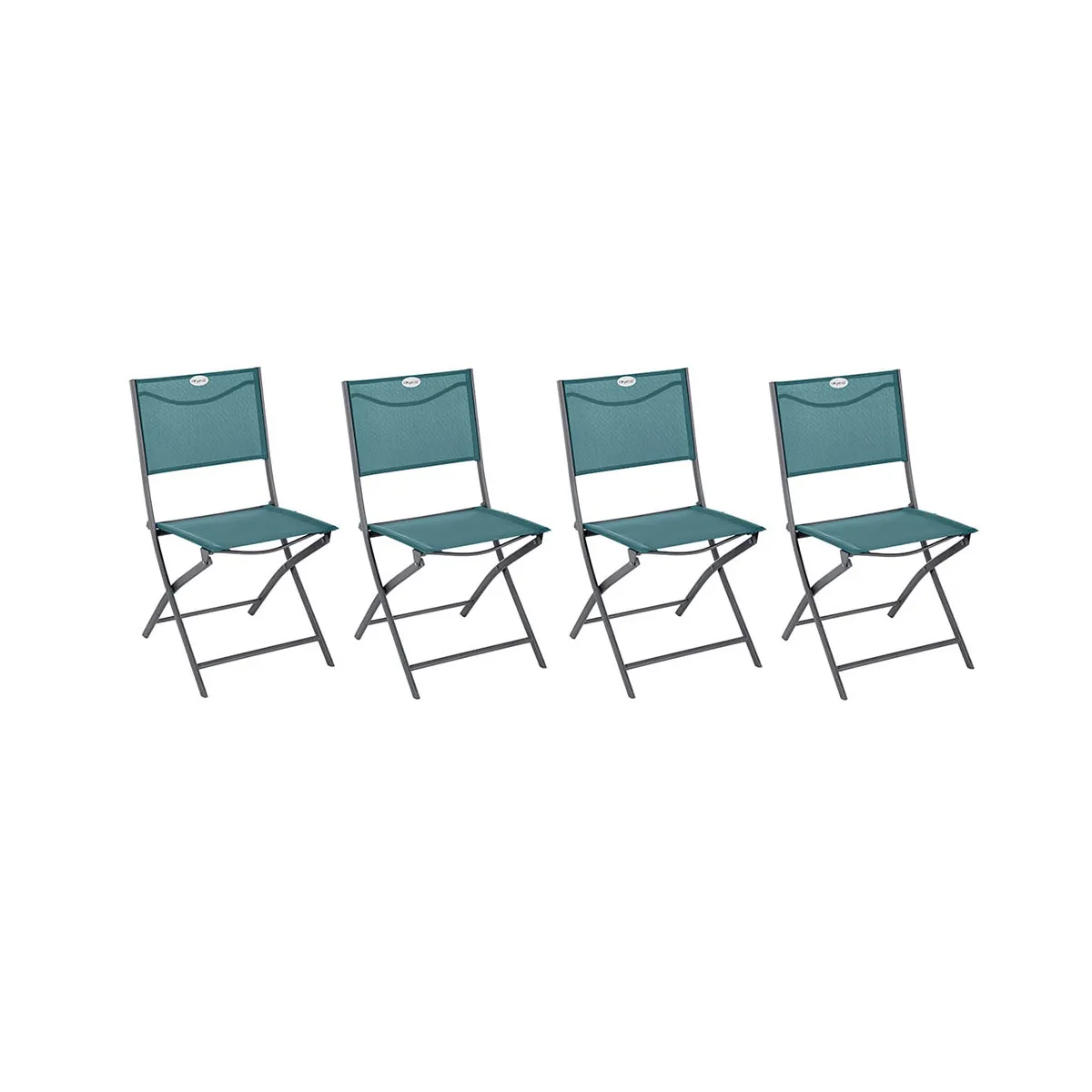 Hesperide Lot de 4 chaises de jardin pliantes Modula