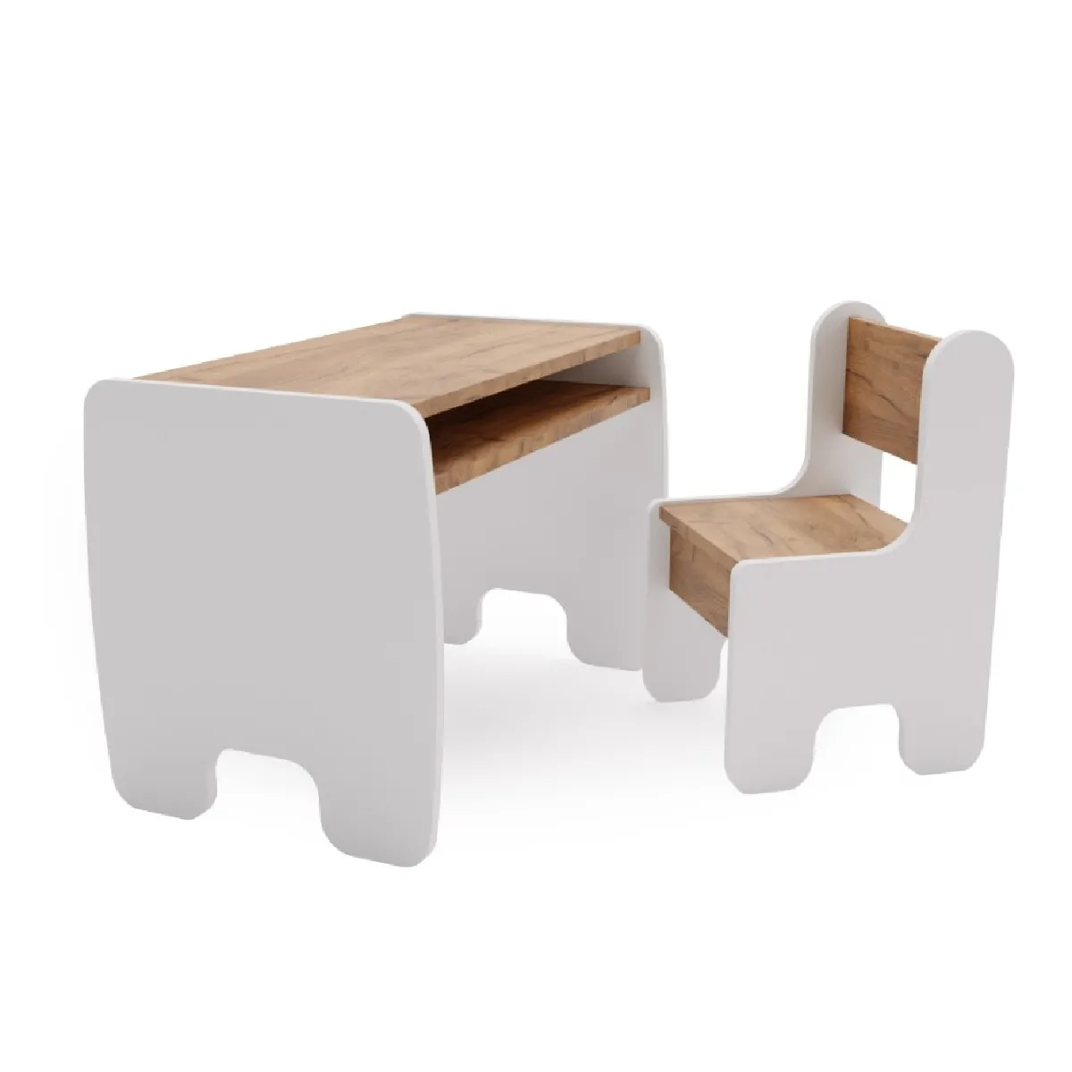 1001jouets Ensemble table et chaise enfant - Marron