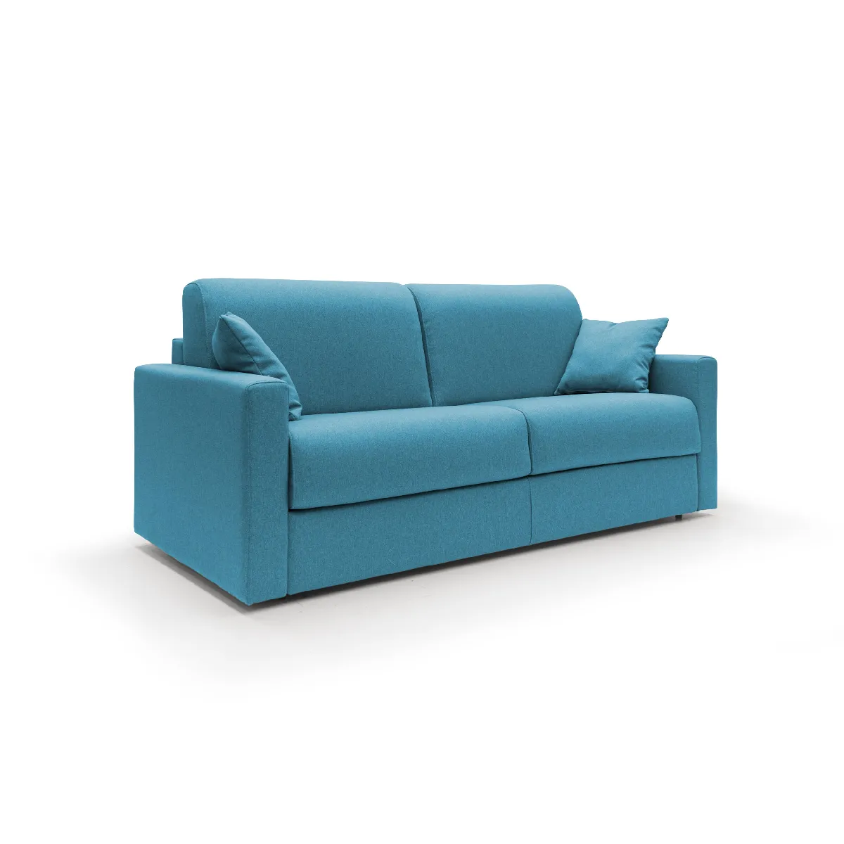 Divani.store Chris - Canapé lit convertible 206 cm Bleu Ciel Divani.store Chris - Canapé lit convertible 206 cm Bleu Ciel