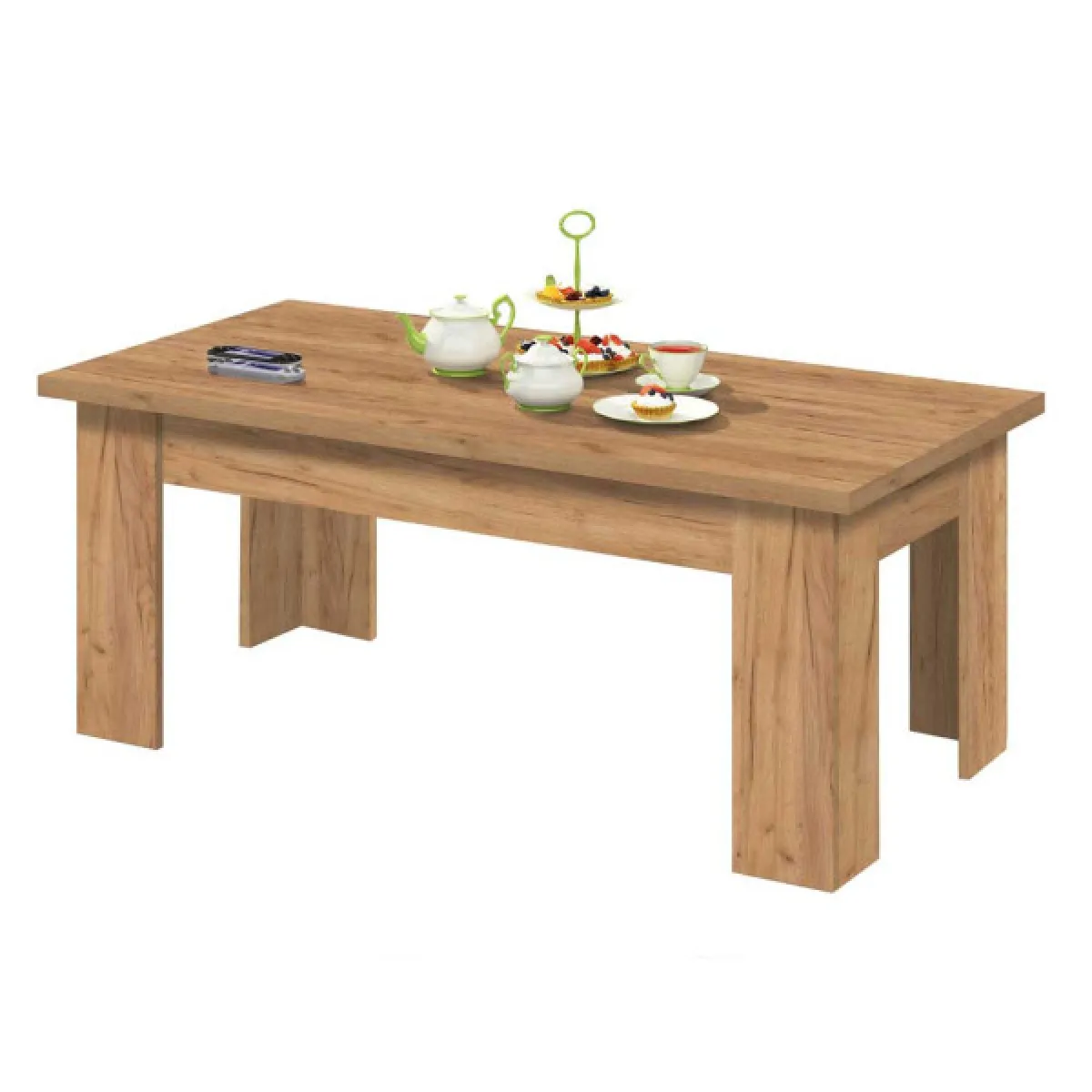 Meilleurs prix pour Dansmamaison Table basse Chêne Miel FRUITA